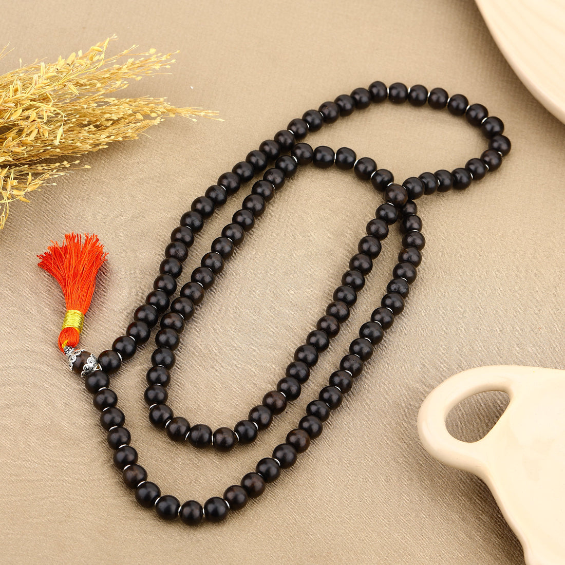 Real Karungali Beads Jap Mala