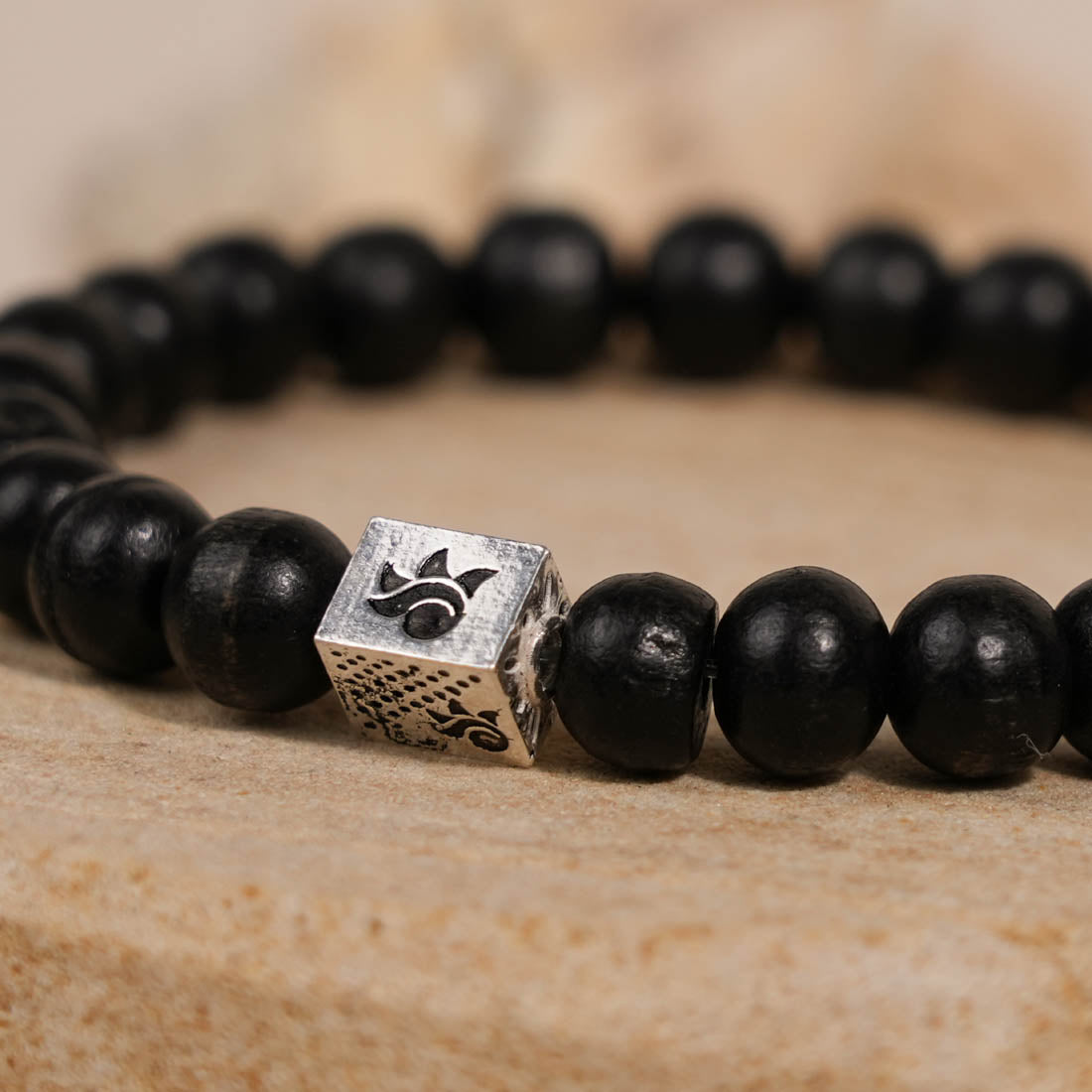 Ebony Karungali Beads Bracelet