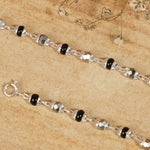 Black and Silver Alternate Beads Nazariya for Kids