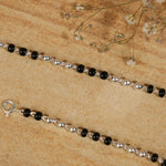 Real Black and Silver Beads Nazariya for Kids