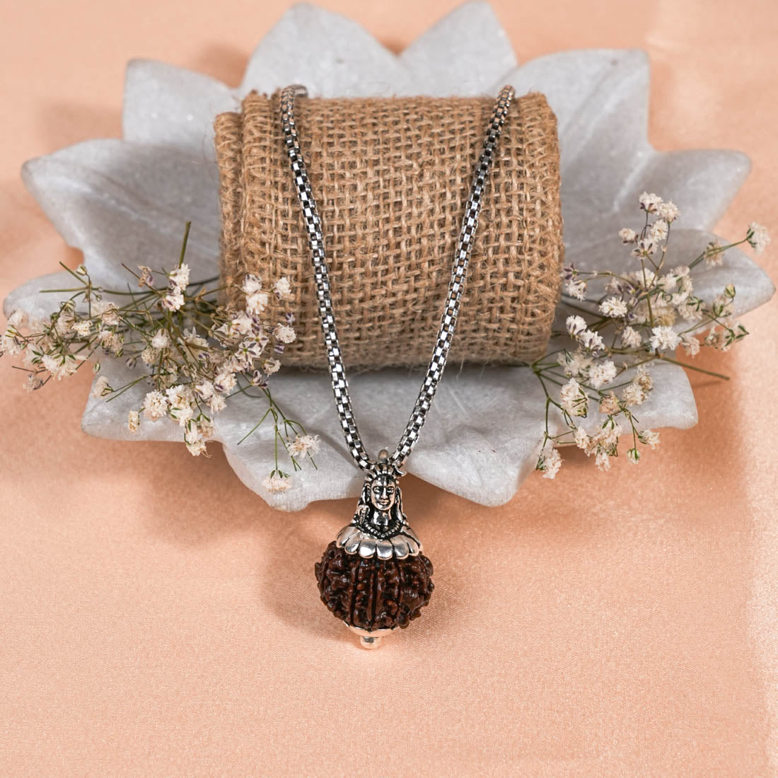 Adiyogi Pendant (10 Mukhi Nepali Rudraksha) - Second Image