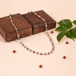 Authentic Rudraksha Silver Mala (Round Beads)