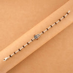 Buy Rudraksha Silver Bracelet with Om Damru Bracelet