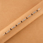 Authentic Rudraksha Silver Hollow Oval Beads Bracelet.