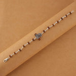 Authentic Rudraksha Silver Shiva Third Eye Bracelet