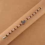 Buy Rudraksha Silver Om Trishul Bracelet