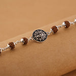Rudraksha Silver Suryadev Bracelet