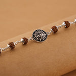 Rudraksha Silver Suryadev Bracelet