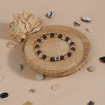 Authentic Rudraksha with Spatik Diamond Cut Beads Bracelet