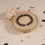 Authentic Rudraksha with Pyrite Beads Bracelet