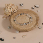 Authentic Spatik Beads with Om Namah Shivay Silver Beads Bracelet