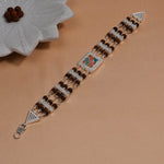 Authentic Rudraksha Silver Jay Thakar Brooch Bracelet