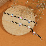 Authentic Black Beads Multicolor Teddy Bear Silver Nazariya for Kids