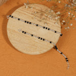 Authentic Black and Silver Beads Pattern Nazariya for Kids