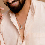 Organic Adiyogi Pendant with Chain Silver 92.5