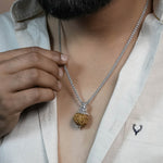 Orignal Adiyogi Pendant (8 Mukhi Nepali  Rudraksha) With Chain