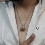 Orignal Adiyogi Pendant (5 Mukhi Nepali  Rudraksha) With Chain
