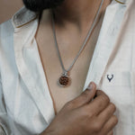 Orignal Adiyogi Pendant (3 Mukhi Nepali Rudraksha) With Chain