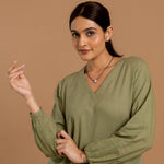 Organic Solitaire Square Shape Mangalsutra in Silver 92.5