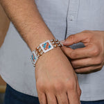 Jay Thakar Brooch Silver Rudraksha Bracelet