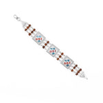 Three Jay Thakar Silver Rudraksha Bracelet