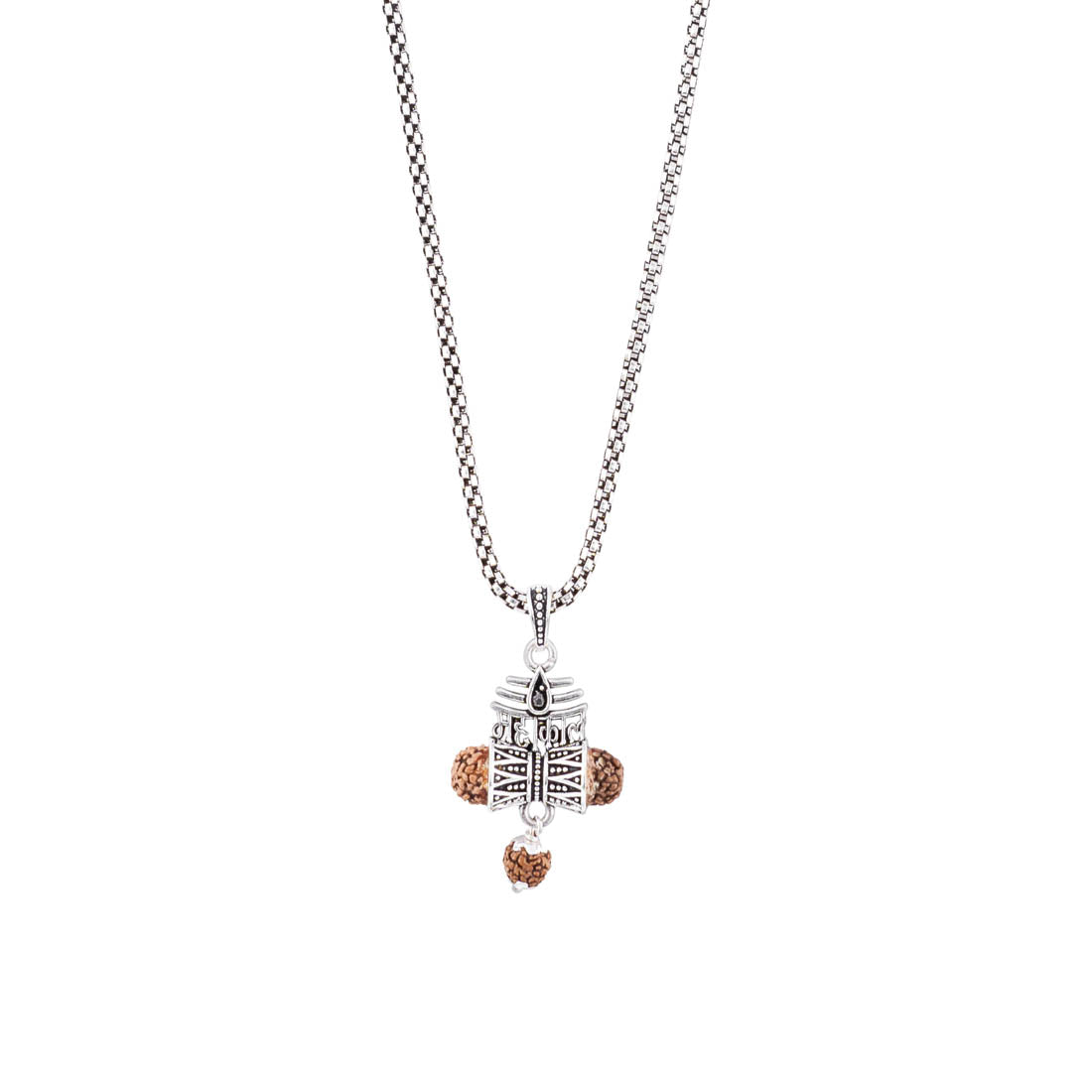 Rudraksha Mahakaal Damru Pendant