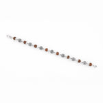 Premium Textured Round Silver Rudraksha Bracelet