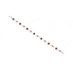 Original Rudraksha Hollow Circular Silver Bracelet