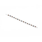 Original Rudraksha Hollow Cylinder Silver Bracelet