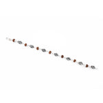 Rudraksha 92.5 Silver Marquise Beads Bracelet