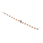 Original Rudraksha Shiva Damru Silver Bracelet
