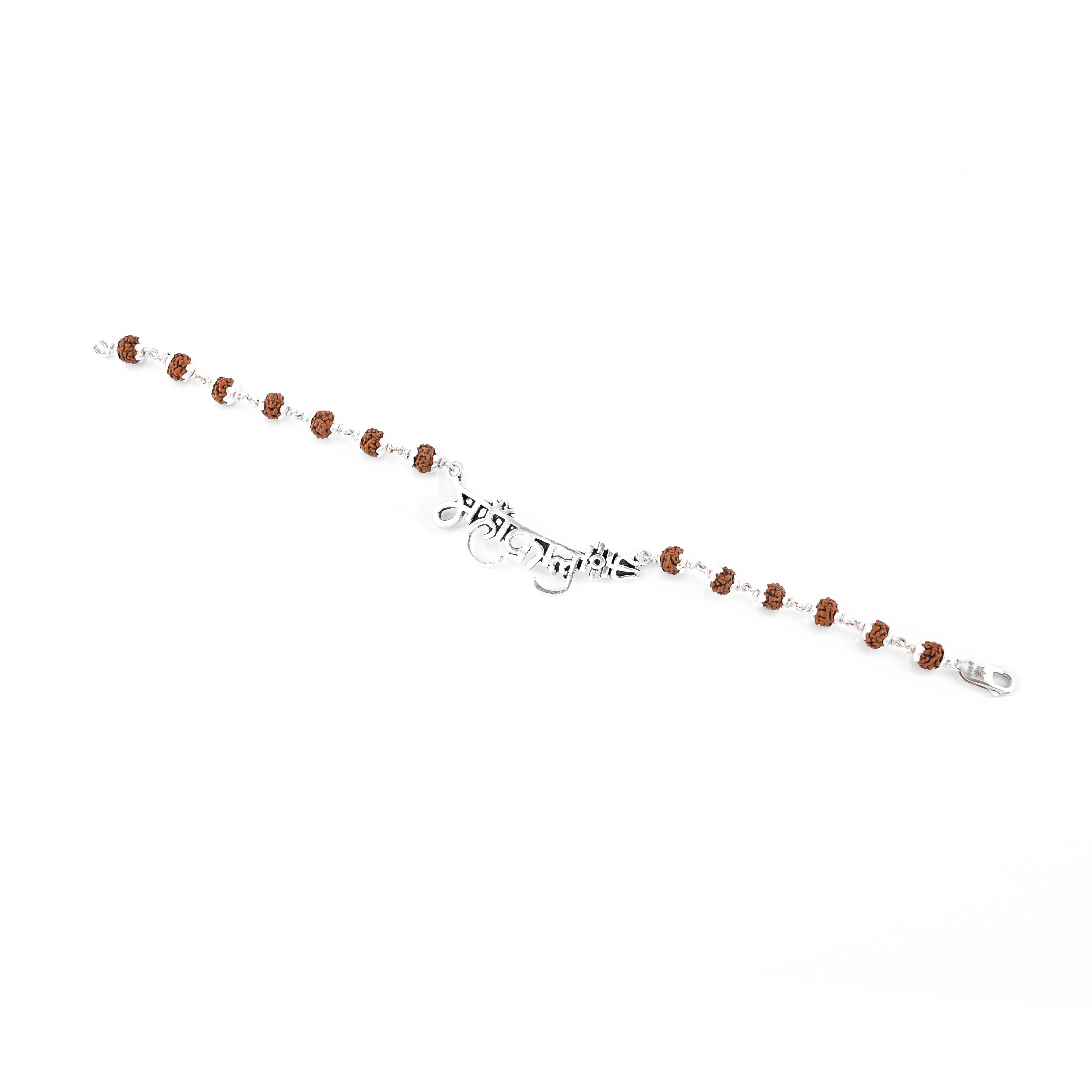 Premium 92.5 Silver Mahakal Bracelet