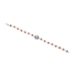 Pure 92.5 Silver Om Lotus Flower Bracelet