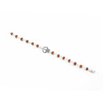 Pure 92.5 Silver Trishul Rudraksha Bracelet