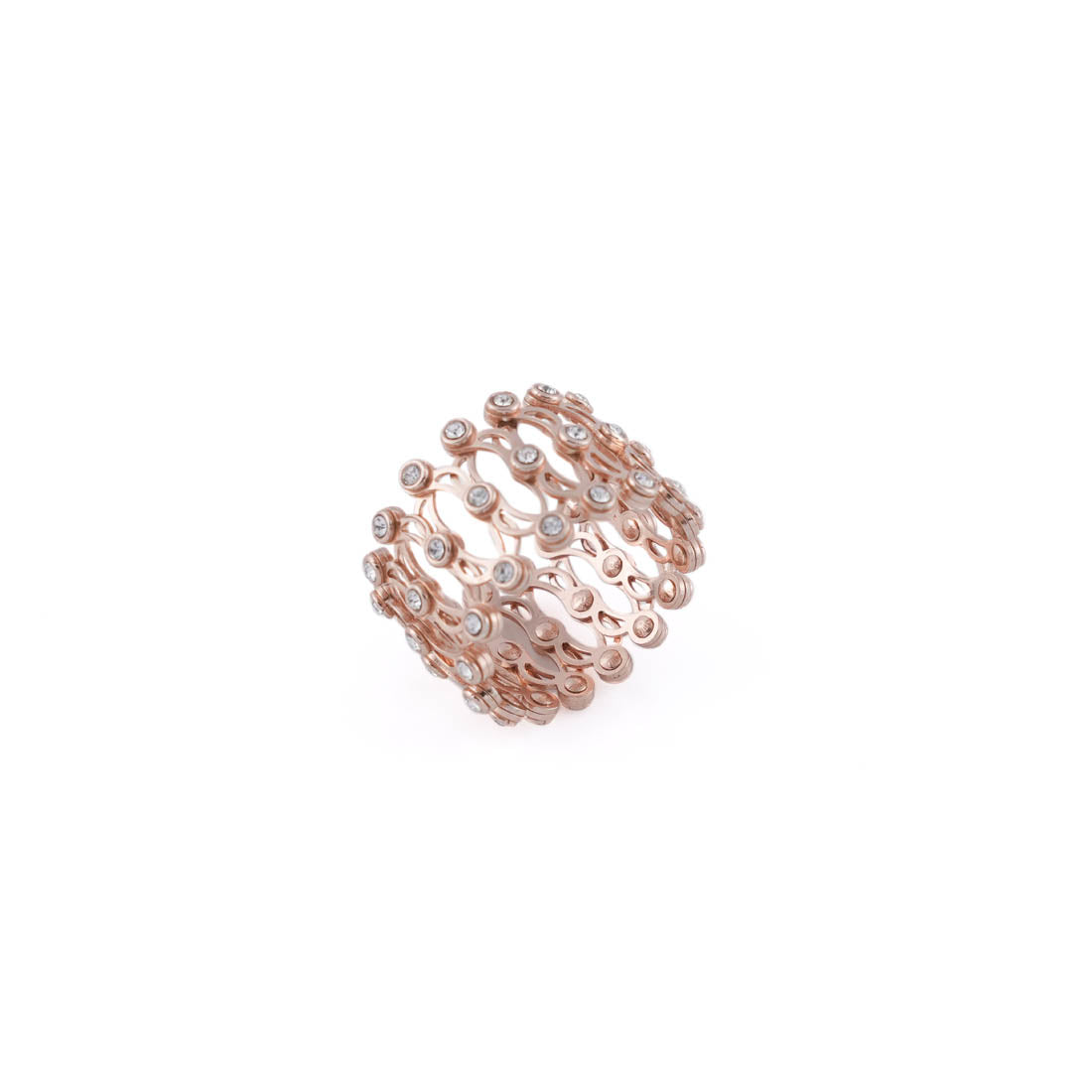 Rose Gold Plated Silver Ring Cum Bracelet for Women