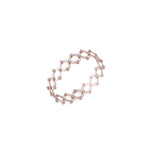 Rose Gold Plated Silver Ring Cum Bracelet for Women