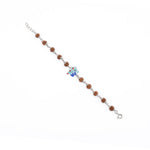 Rudraksha Silver Bracelet with Colorful Mama Koala and Baby Koala Single Line for Kids