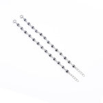 Orignal Black Beads Embedded in Silver Nazariya for Kids