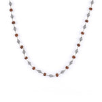 Rudraksha Silver Mala (Ornate Sphere Beads)