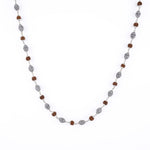 Rudraksha Silver Mala with Dome Beads