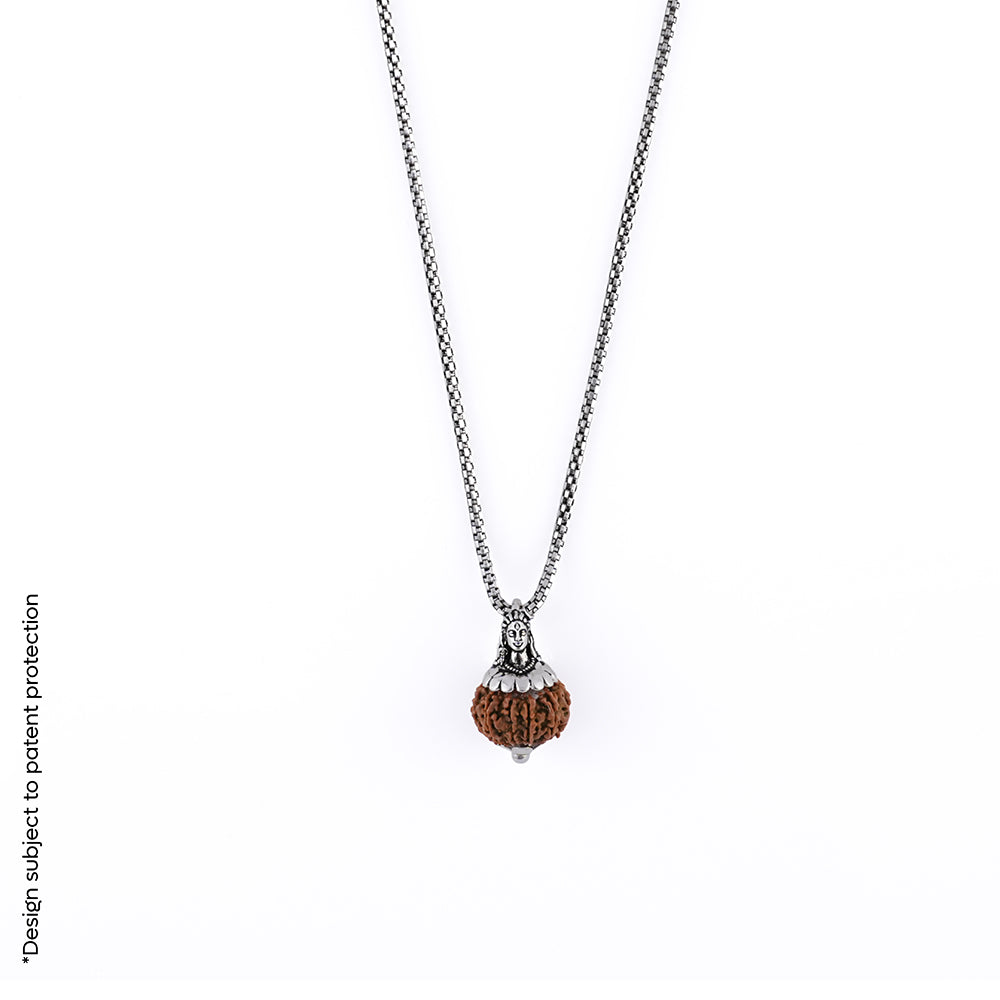 Adiyogi Pendant (9 Mukhi Nepali Rudraksha)