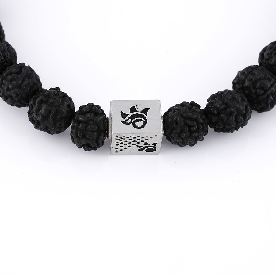 Premium Black Rudraksha Shiv Mantra Bracelet