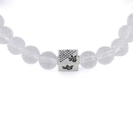 Spatik Diamond Cut Beads with Om Silver Beads Bracelet