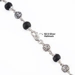 Karungali with Om Silver Beads Mala