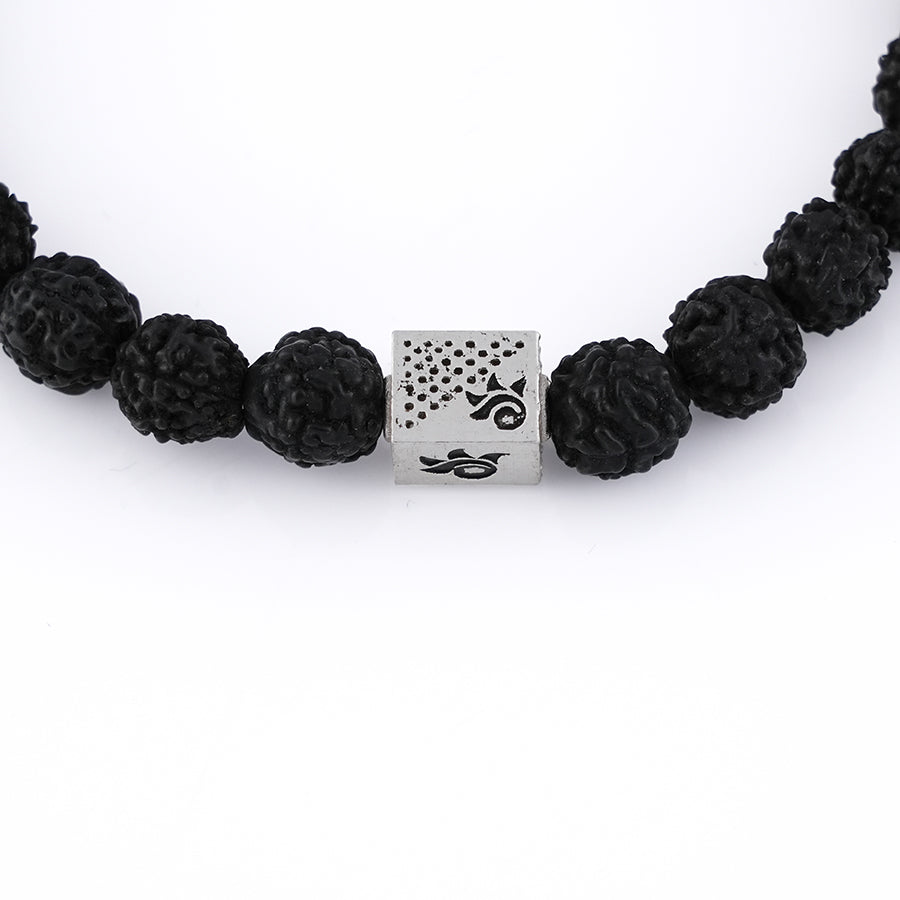 Original Black Rudraksha Om Bracelet