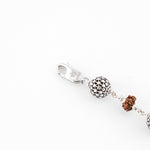 Pure Hollow Round Silver Rudraksha Bracelet