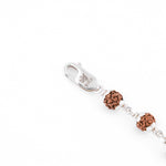 Original Rudraksha 92.5 Silver Bracelet (Om Lotus Design)