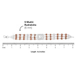 Premium Diamond Om Triple Row Rudraksha Bracelet