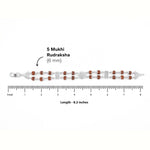 Original Rudraksha Om Sunface Double Line Bracelet