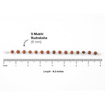 Rudraksha Silver Bracelet (Hexagon)